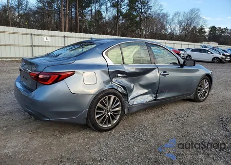 2018 Infiniti Q50 Luxe z USA, uszkodzony, nr VIN JN1EV7AR1JM445955
